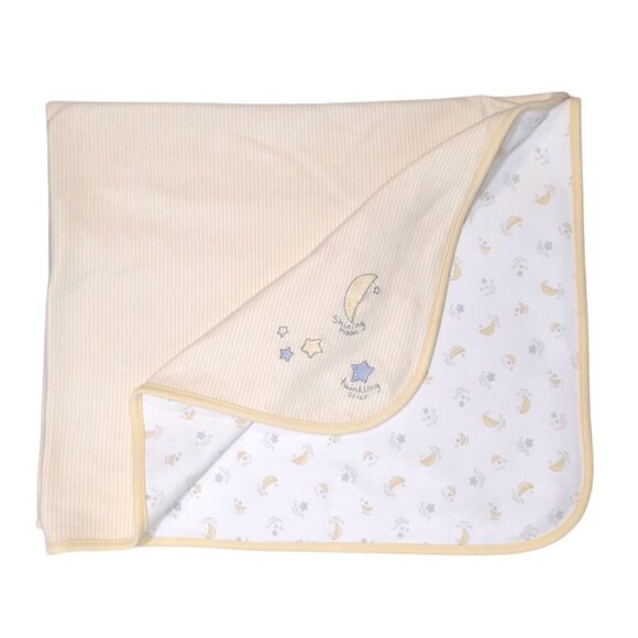Vintage Gymboree Shining Moon Twinkling Star Security Blanket HTF 35